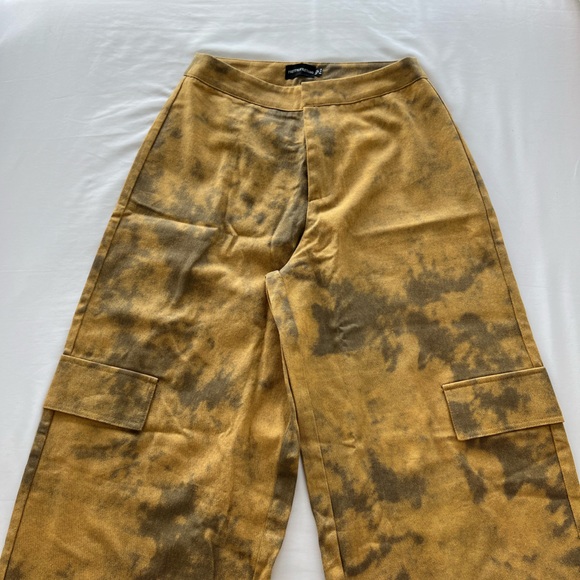 Pretty Little Thing Camel Washed Cargo Pocket Detail Cargos - Picture 5 of 6